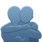 People Hugging emoji on Apple